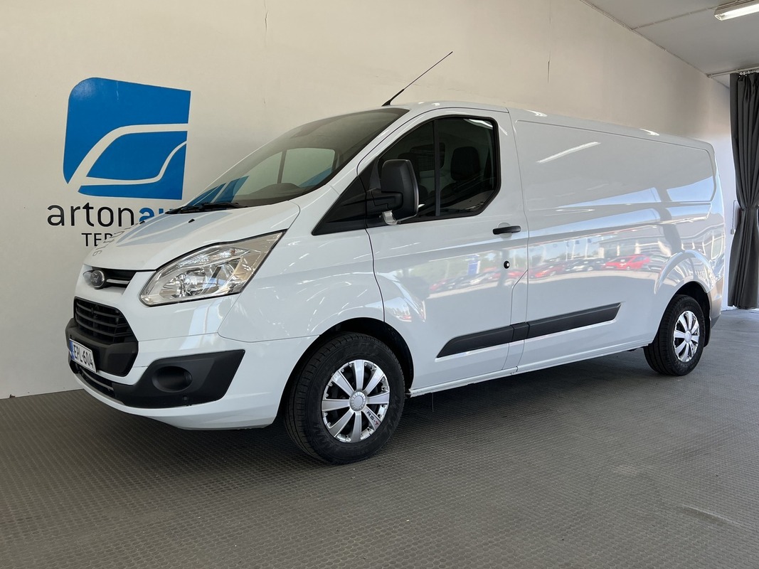 Ford TRANSIT CUSTOM 310 2,0TDCi 170 hv M6 Etuveto Van N1 L2H1  **KORKO ALK 2.99% + KULUT!**1-OM, SIS ALV, WEBASTO KELLOLLA JA KAUKOSDLL!**, vm. 2018, 146 tkm (1 / 8)