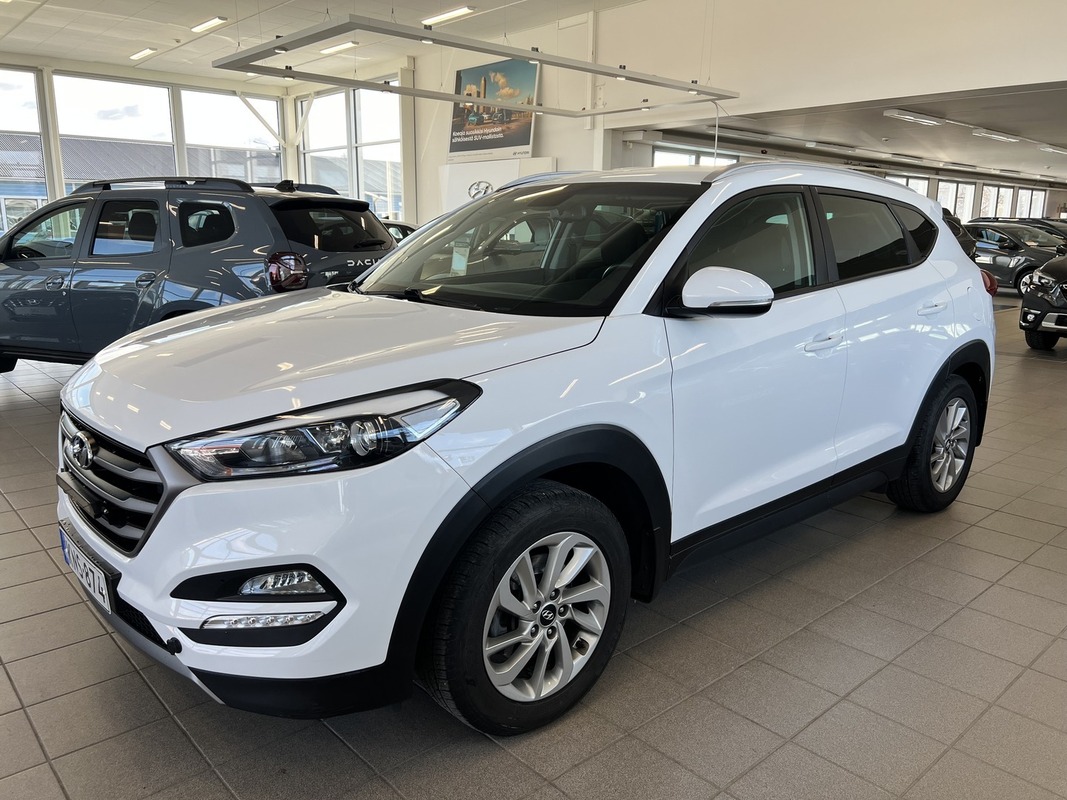 Hyundai Tucson 4WD 1,6 T-GDI 7DCT-aut. Comfort **KORKO ALK 2.99% + KULUT!**VETOKOUKKU, 2X RENKAAT!**, vm. 2016, 146 tkm (1 / 11)