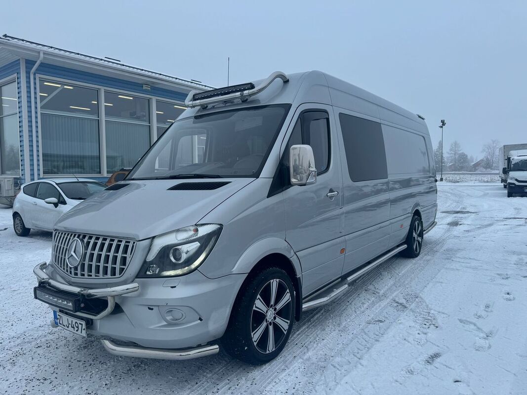 Mercedes-Benz Sprinter 319CDI extrapitk A4 A **KORKO ALK. 2.99% + KULUT!**2+4 RETKEILYAUTO, SIS ALV!**, vm. 2016, 138 tkm (1 / 11)